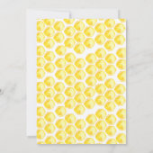 Sweet As Can Bee Triplets Baby shower Invitation Kaart (Achterkant)