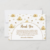 Sweet As Can Bee Wild One Birthday Bedankkaart (Voorkant)