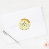 Sweet as Can is Baby shower Classic Round Sticker (Envelop)
