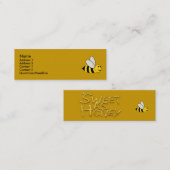 Sweet As Honey Card Mini Visitekaartje (Voorkant / Achterkant)