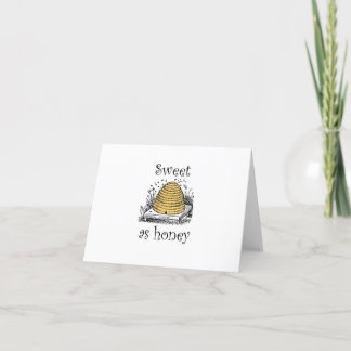 "Sweet as Honey" Hartelijk dank voor uw kaart