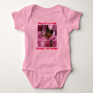 Sweet as Honey met honingbij en krabappelbloesem Romper