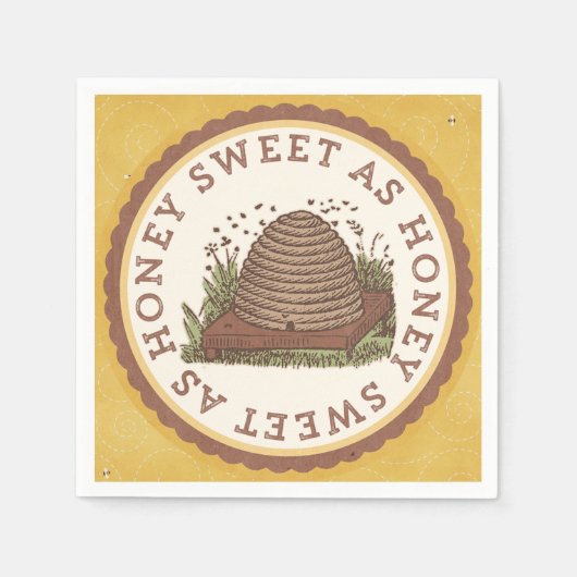 Sweet As Honey Napkins Servet (Voorkant)