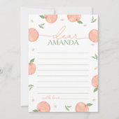 Sweet As Peach Verjaardag Tijd Capsule Kaart (Voorkant)