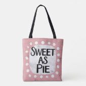 Sweet as pie Canvas tas (Achterkant)