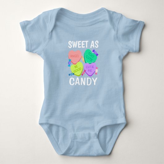 Sweet As Snoep Valentijnsdag Baby Bodysuit (Voorkant)