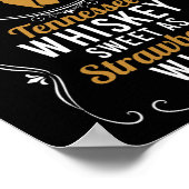 Sweet As Strawberry Wine Tennessee Pride Drink Poster (Hoek)
