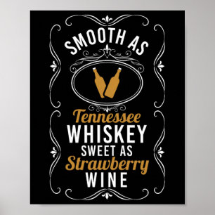 Sweet As Strawberry Wine Tennessee Pride Drink Poster