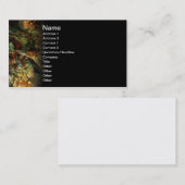 Sweet Autumn Abstracte Fractal Art Visitekaartje (Voorkant / Achterkant)