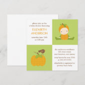 Sweet Autumn Baby shower Kaart (Voorkant / Achterkant)