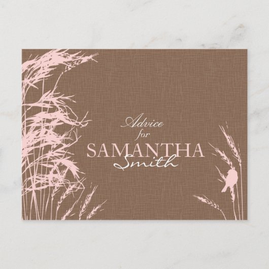 Sweet Autumn Bride Advice Briefkaart (Voorkant)