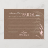 Sweet Autumn Bride Advice Briefkaart (Achterkant)