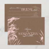 Sweet Autumn Bride Advice Briefkaart (Voorkant / Achterkant)