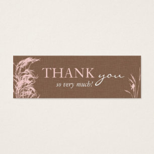 Sweet Autumn Bride Skinny Gift Label Mini Visitekaartjes