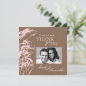 Sweet Autumn Bride Square Bedankkaart (Staand voorkant)