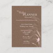 Sweet Autumn Bride Visitekaartje (Achterkant)