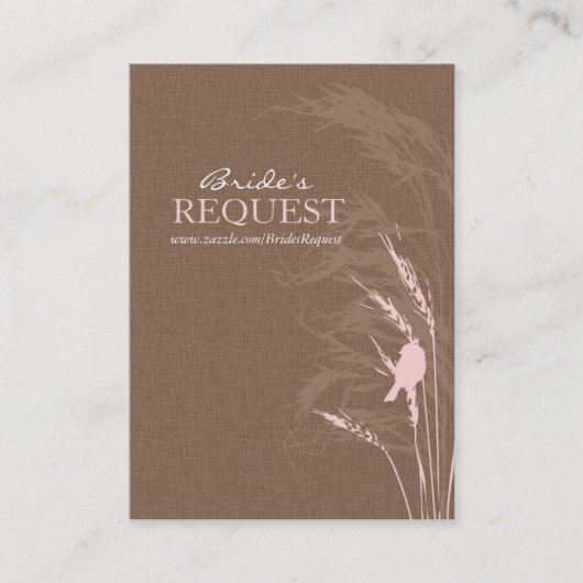 Sweet Autumn Bride Visitekaartje (Voorkant)