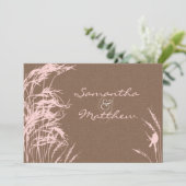 Sweet Autumn Bride Wedding Invitation Card Kaart (Staand voorkant)