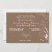 Sweet Autumn Bride Wedding Invitation Card Kaart (Achterkant)