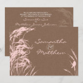 Sweet Autumn Bride Wedding Invitation Card Kaart (Voorkant / Achterkant)