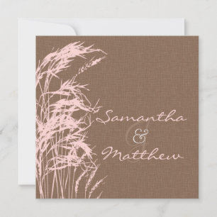Sweet Autumn Bride Wedding Invitation Square Kaart