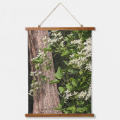 Sweet Autumn Clematis Floral Hangend Wandkleed (Voorkant)