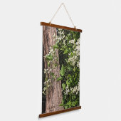 Sweet Autumn Clematis Floral Hangend Wandkleed (Gebogen)