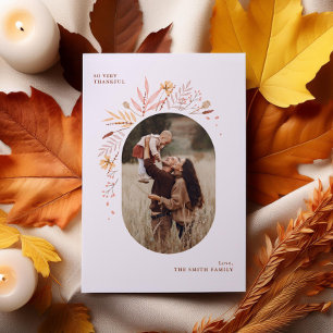 Sweet Autumn Floral Feestdagenkaart