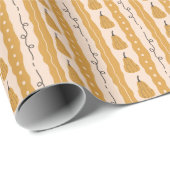 Sweet Autumn Pumpkin Pattern Wrapping Paper Roll Cadeaupapier (Rol Hoek)