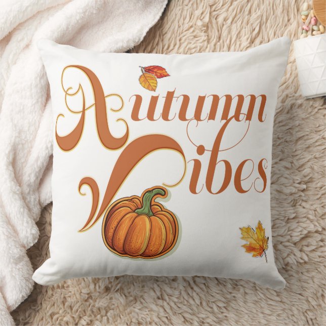 Sweet Autumn Vibes Trendy Thanksgiving Kussen (Deken)