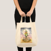 Sweet Autumn Witch Cat Tote Tas door Molly Harriso (Voorkant (product))