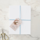 Sweet Baby Bambi Flowers moon Clouds Stars Favor Cadeaulabel (Met Touw)