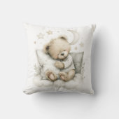 Sweet baby bear fast asleep on fluffy clouds kussen (Voorkant)