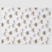 Sweet baby bears fast asleep on fluffy clouds tissuepapier (Voorkant)