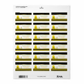 Sweet Baby Bee Adresetiketten Etiket (Full Sheet)