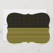 Sweet Baby Bee Baby shower Invitation Kaart (Achterkant)