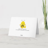 Sweet Baby Bee bedankje Bedankkaart (Achterkant)