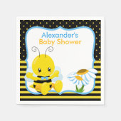Sweet Baby bee Boy Baby shower Papiers Servetten (Voorkant)