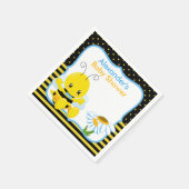 Sweet Baby bee Boy Baby shower Papiers Servetten (Hoek)