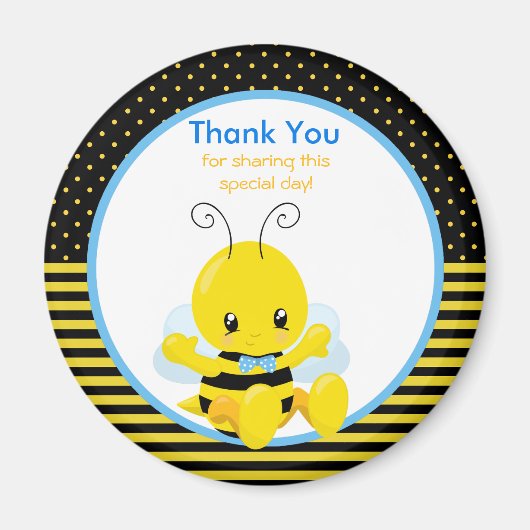 Sweet Baby Bee Boy Dank je Magnet (Voorkant)