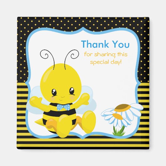 Sweet Baby Bee Boy Dank je Magnet (Voorkant)