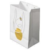 Sweet Baby bee Gift Bag Medium Cadeauzakje (Achterkant Gekanteld)