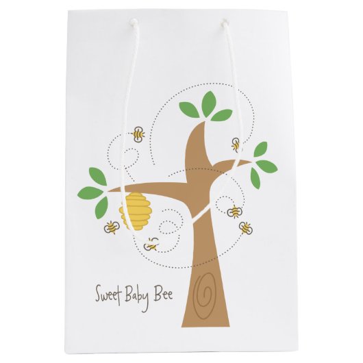Sweet Baby bee Gift Bag Medium Cadeauzakje (Voorkant)