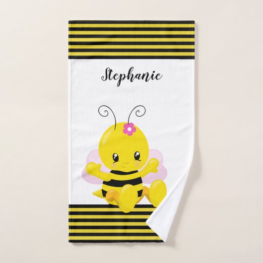 Sweet Baby Bee Girl Bad Handdoek (Handdoek)