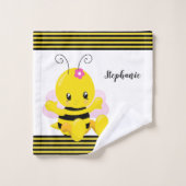 Sweet Baby Bee Girl Bad Handdoek (Wasdoekje)