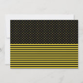 Sweet Baby Bee Meisje Baby shower Uitnodiging (Achterkant)