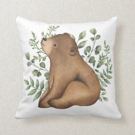 Sweet Baby Beer Woodland Forest Greenery Nursery Kussen