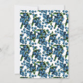 Sweet Baby Berry Soon Baby shower Invitation Kaart (Achterkant)