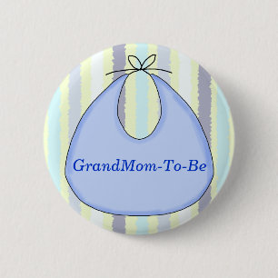Sweet Baby Bib Shower Grandmoeder Pin Button