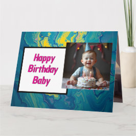 Sweet Baby Birthday Kaart – Instant Download